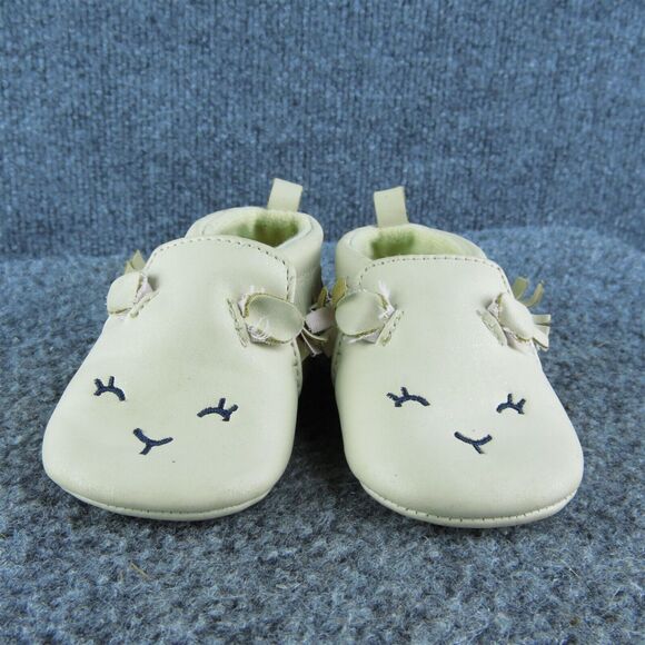 Child of Mine by Carter's Girls Bootie Size T 3-6 Month Medium Beige Synthetic - Picture 2 of 7